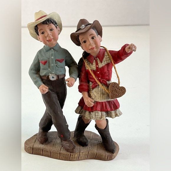 Sarah’s Attic Figurine Sally Booba and Jack Boy Saturday Night Roundup 1994 - Picture 3 of 16